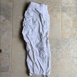 White Yoga Camp Lululemon crops